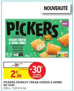 P!CKERS Crunchy Cream Cheese & Herbs McCain