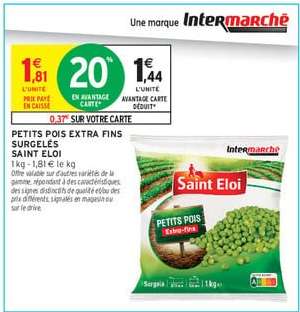 PETITS POIS EXTRA FINS SURGELÉS SAINT ÉLOI
