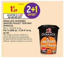Nouilles Yakisoba Saveur Poulet Teriyaki Oyakata