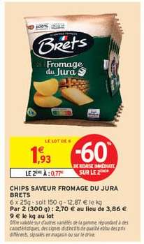 CHIPS SAVEUR FROMAGE DU JURA BRETS
