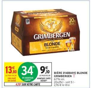 BIÈRE D'ABBAYE BLONDE GRIMBERGEN