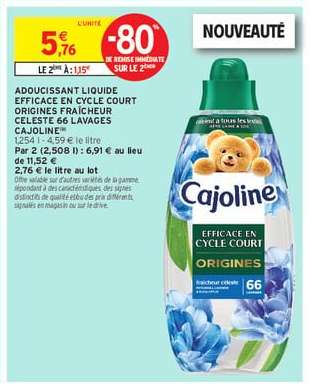 Cajoline Adoucissant Liquide