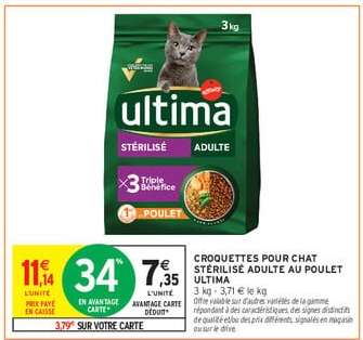Ultima Stérilisé Adulte Poulet