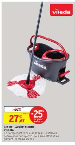 Kit De Lavage Turbo Vileda*