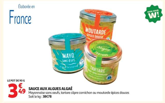 SAUCE AUX ALGUES ALGAÉ