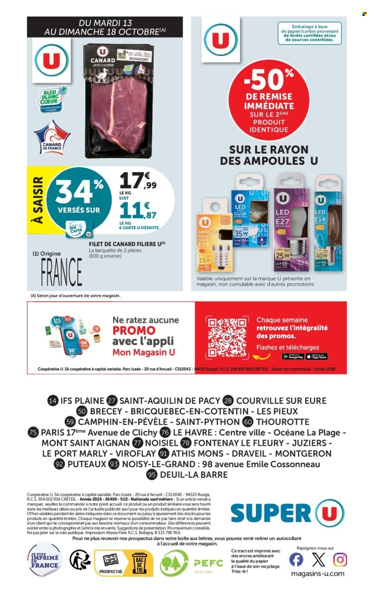Catalogue SUPER U - 13.10.2026 - 25.10.2026. Page 24
