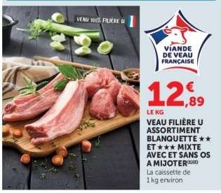 Veau Filière U Assortiment Blanquette