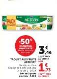Yaourt aux fruits 'Activia'