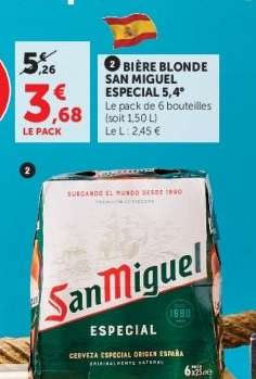 Bière Blonde San Miguel Especial 5,4°