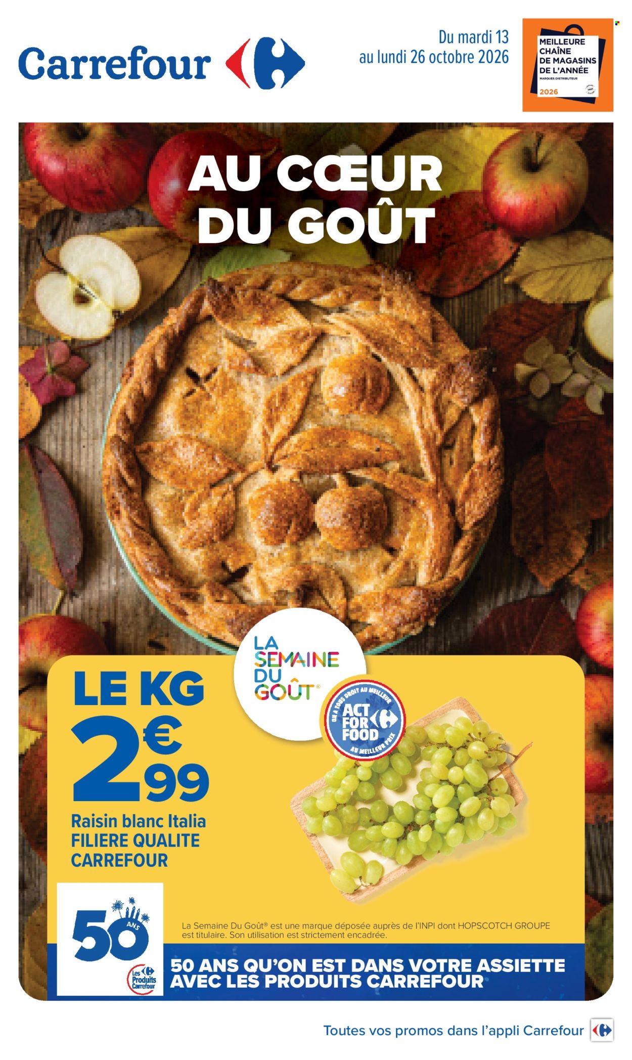 Catalogue Carrefour Hypermarchés - 13.10.2026 - 26.10.2026. Page 1