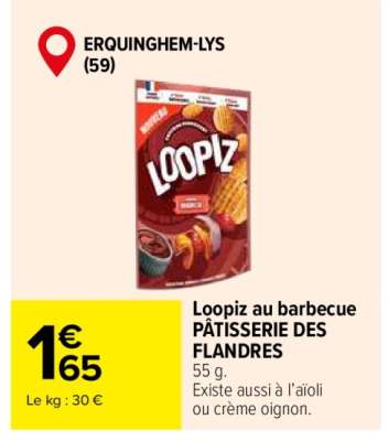 Loopiz au barbecue PÂTISSERIE DES FLANDRES