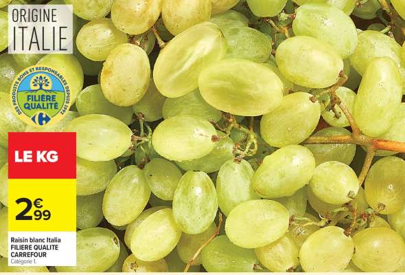 Raisin blanc Italia