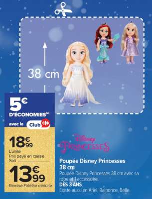 Poupée Disney Princesses 38 cm