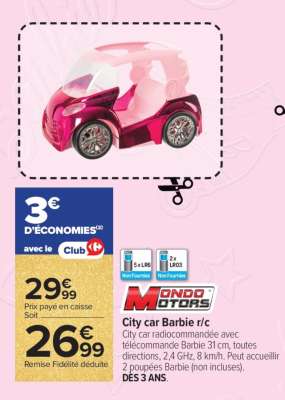 City car Barbie r/c