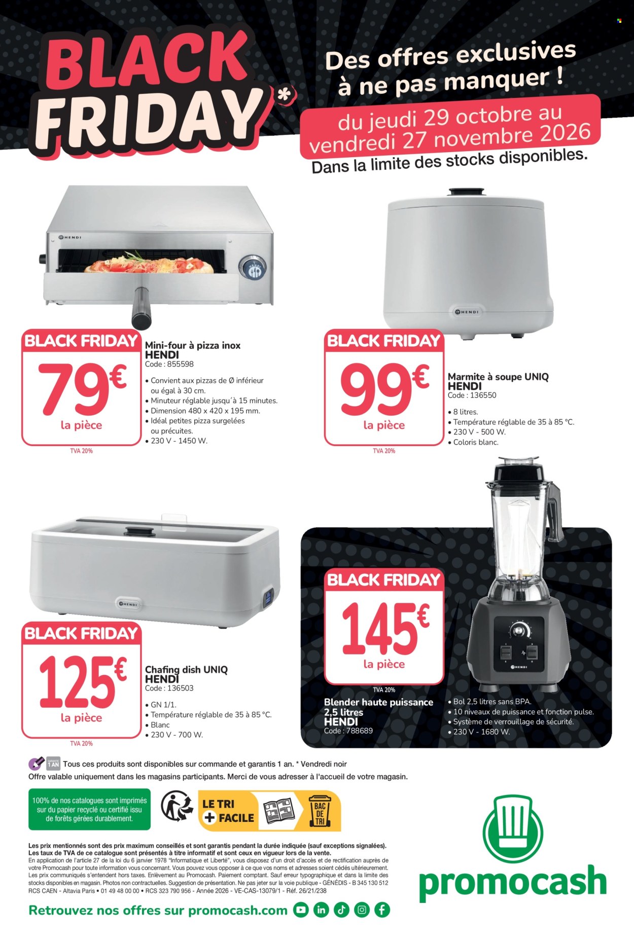 Catalogue Promocash - 29.10.2026 - 27.11.2026. Page 1