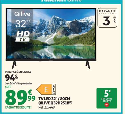 TV LED 32" / 80CM QILIVE Q32H251B(1)