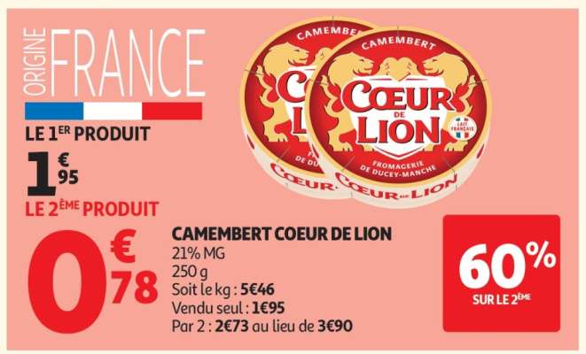 Camembert Coeur De Lion