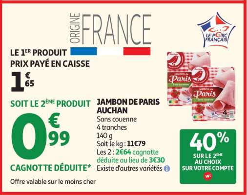Jambon De Paris Auchan