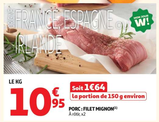 Porc : Filet Mignon