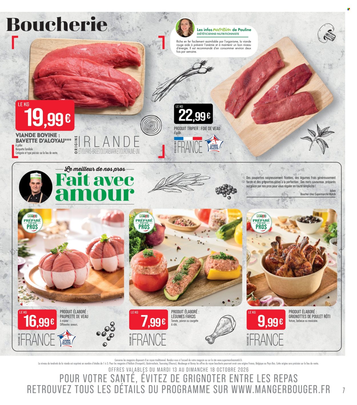 Catalogue Supermarché Match - 13.10.2026 - 25.10.2026. Page 7