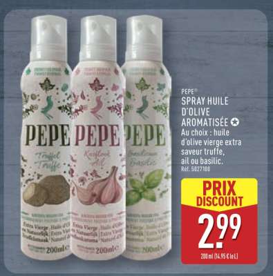 PEPE SPRAY HUILE D'OLIVE AROMATISÉE