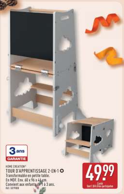 HOME CREATION TOUR D'APPRENTISSAGE 2-EN-1
