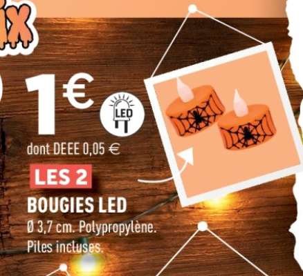 LES 2 BOUGIES LED
