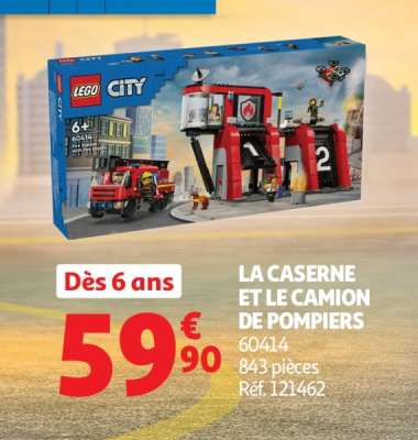 LA CASERNE ET LE CAMION DE POMPIERS