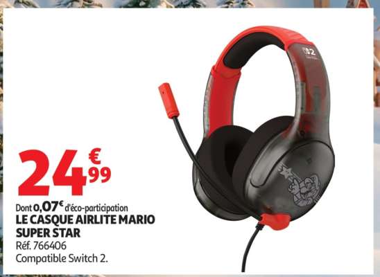 LE CASQUE AIRLITE MARIO SUPER STAR