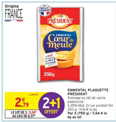 Emmental Plaquette Président