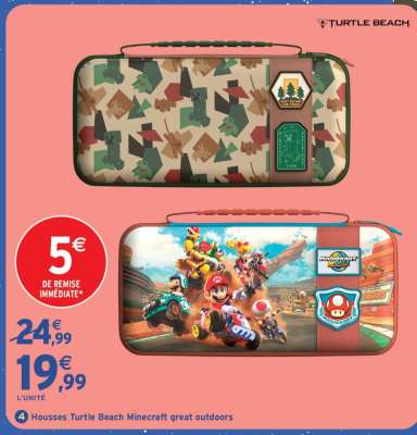 Housses Turtle Beach Minecraft great outdoors