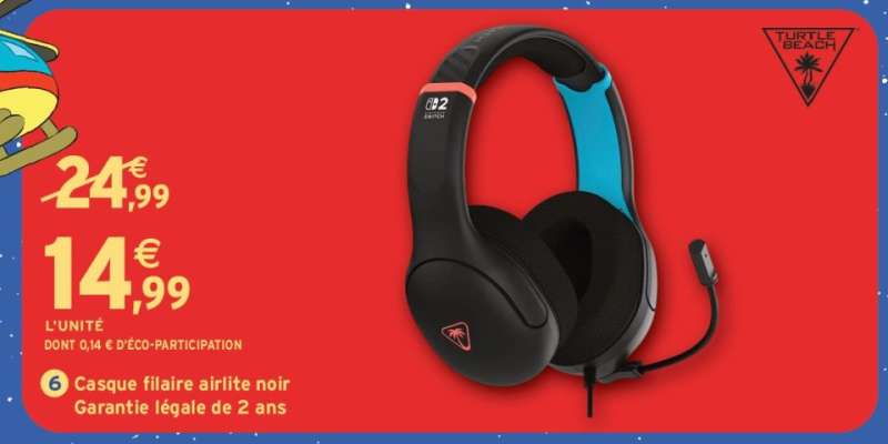 Casque filaire airlite noir