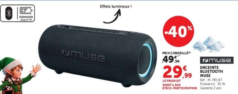 Enceinte Bluetooth Muse