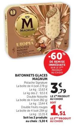 BÂTONNETS GLACÉS MAGNUM