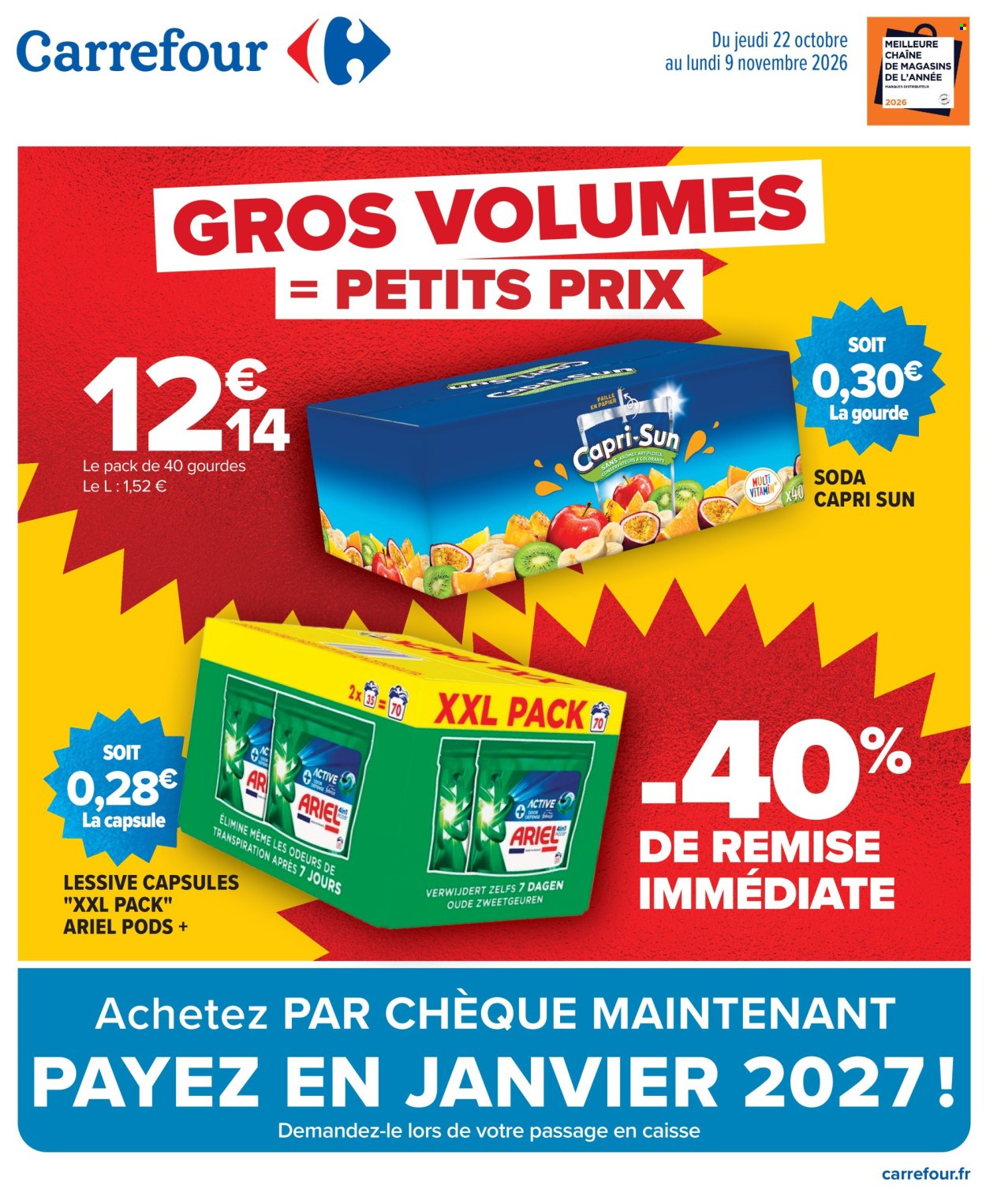Catalogue Carrefour Hypermarchés - 22.10.2026 - 09.11.2026. Page 1