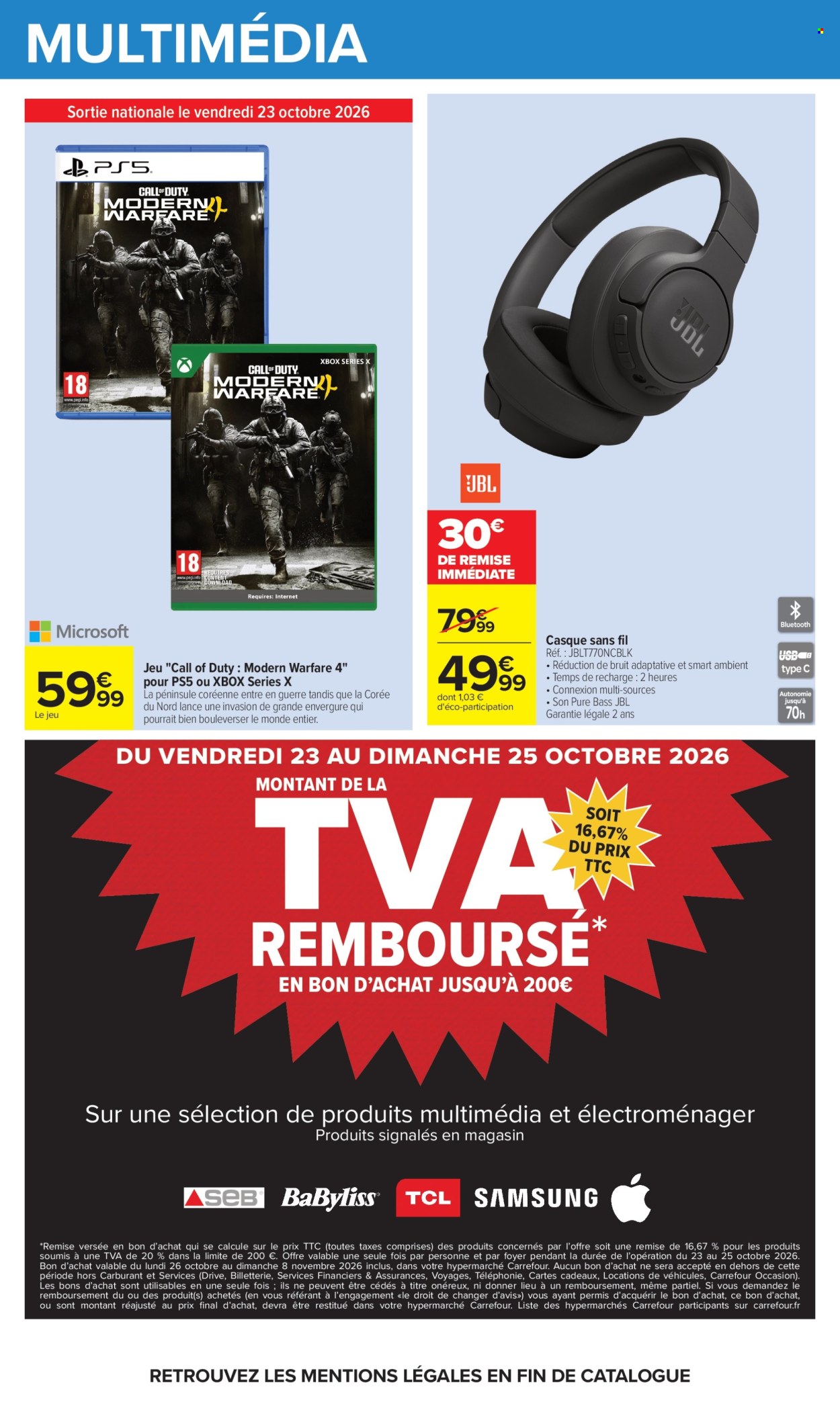 Catalogue Carrefour Hypermarchés - 20.10.2026 - 02.11.2026. Page 75