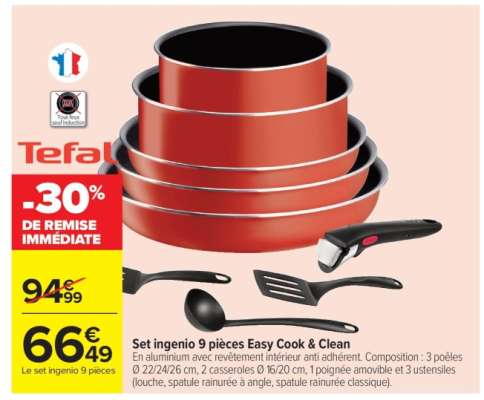 Set ingenio 9 pièces Easy Cook & Clean