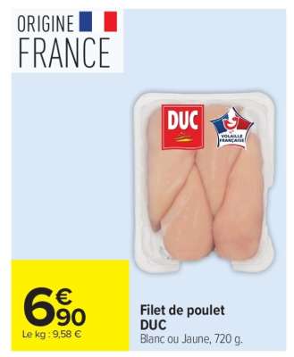 Filet de Poulet DUC