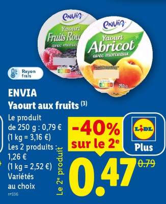 ENVIA Yaourt aux fruits