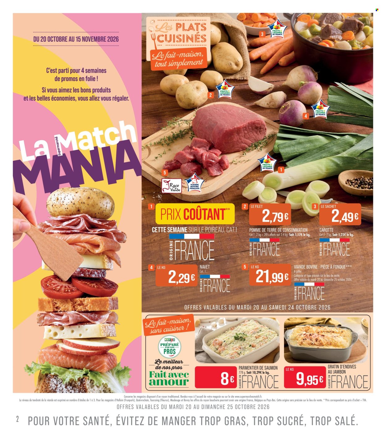 Catalogue Supermarché Match - 20.10.2026 - 01.11.2026. Page 2