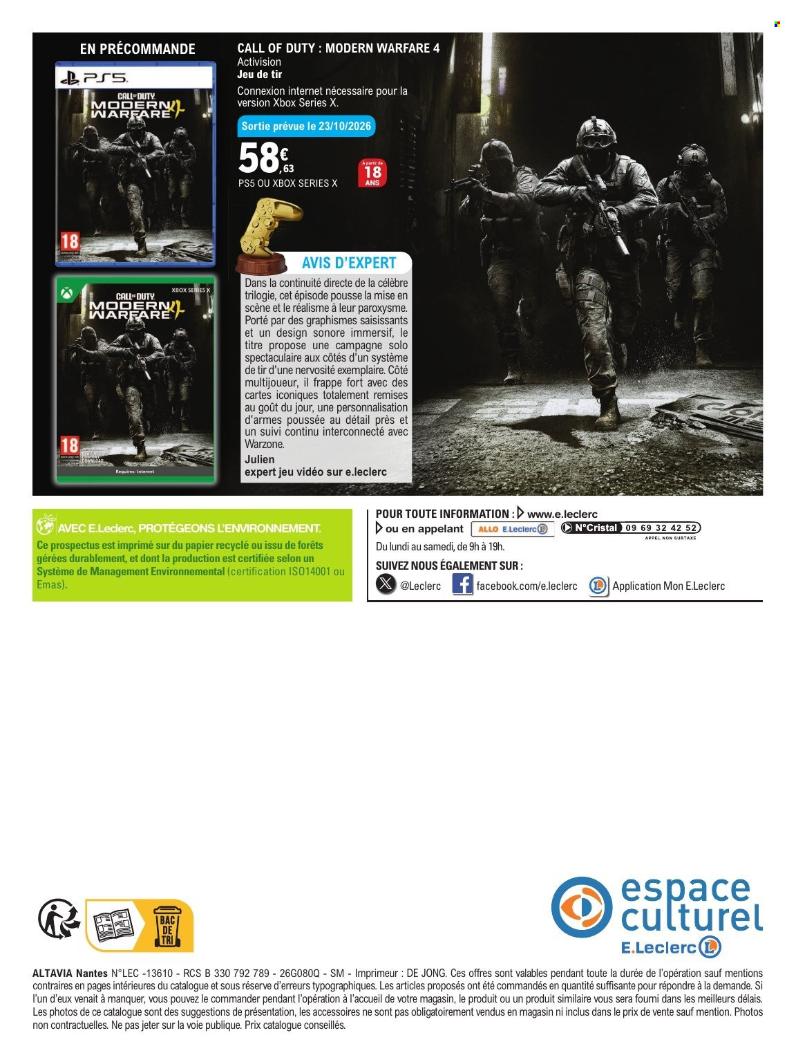 Catalogue E.Leclerc - 20.10.2026 - 07.11.2026. Page 20