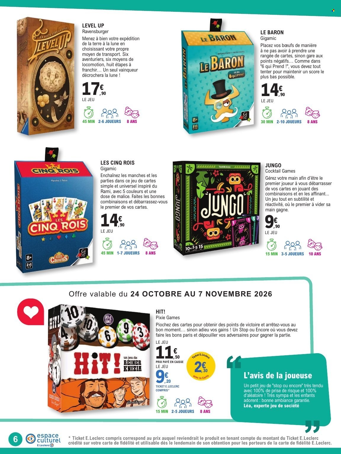 Catalogue E.Leclerc - 20.10.2026 - 07.11.2026. Page 6