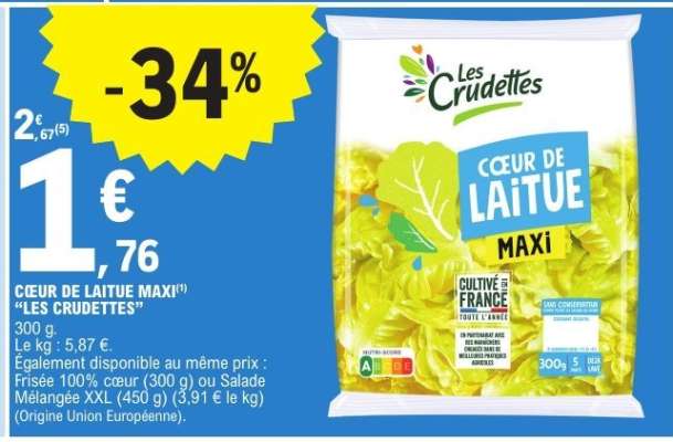 Cœur de Laitue Maxi "Les Crudettes"