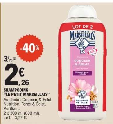 Shampooing Le Petit Marseillais