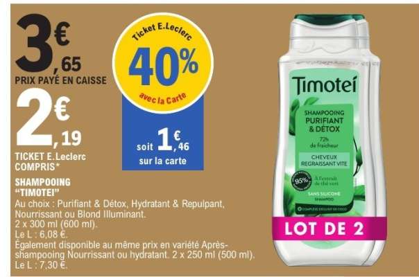 Shampooing Timotei