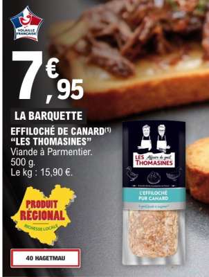 ÉFFILOCHÉ DE CANARD LES THOMASINES