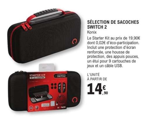 SÉLECTION DE SACOCHES SWITCH 2