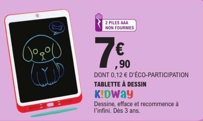 TABLETTE À DESSIN KIDWAY