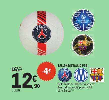 BALLON METALLIC PSG