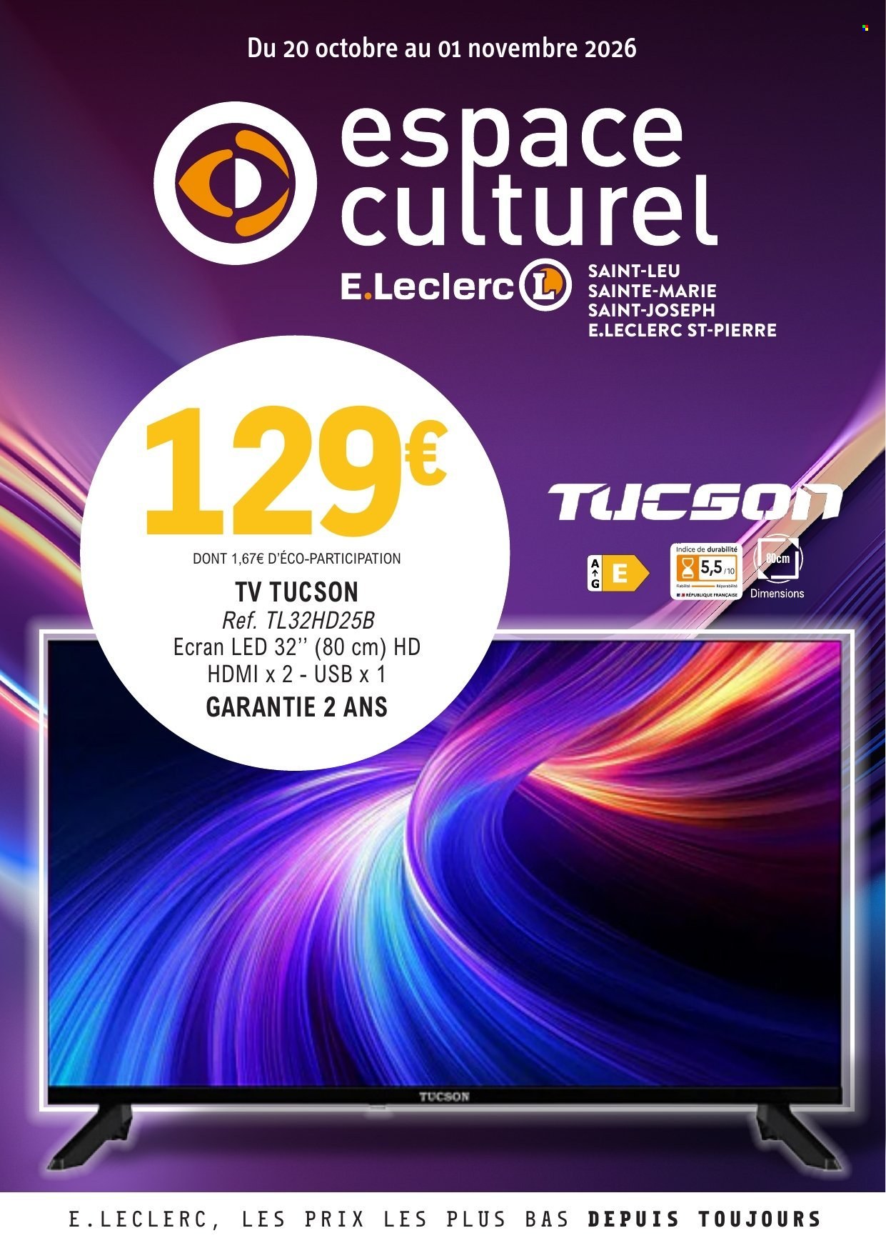 Catalogue E.Leclerc - 20.10.2026 - 01.11.2026. Page 1